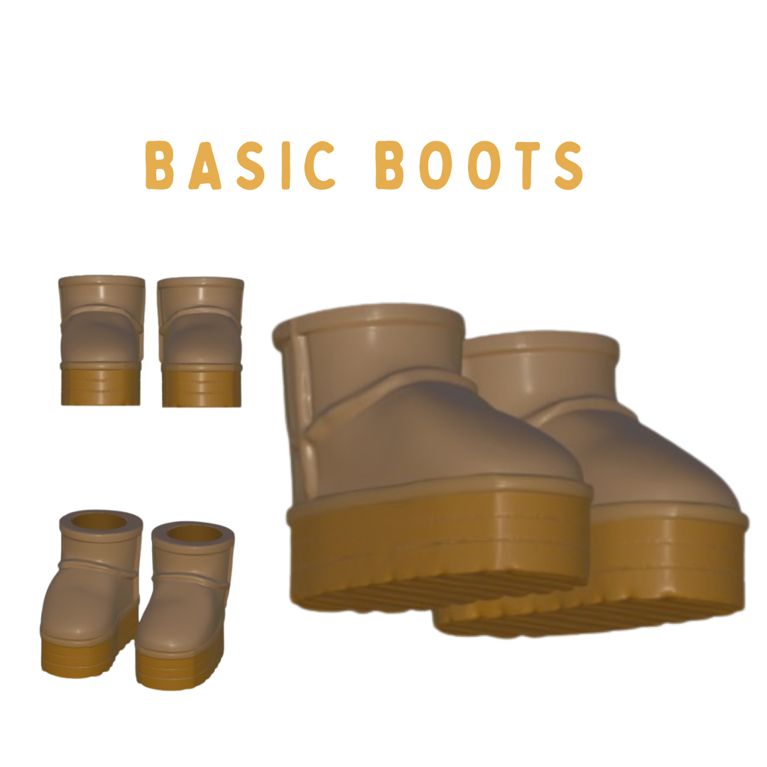 Shoe Feet for Dolls STL files