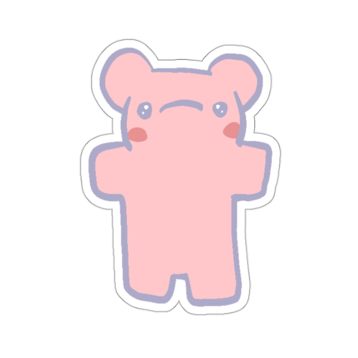 Pink Bear Kiss-Cut Stickers