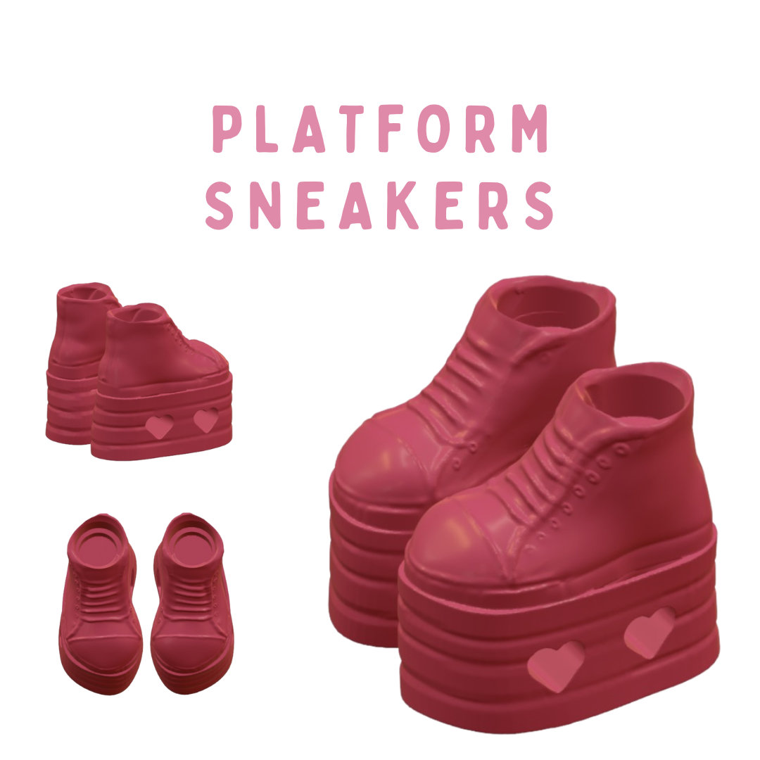 Shoe Feet for Dolls STL files
