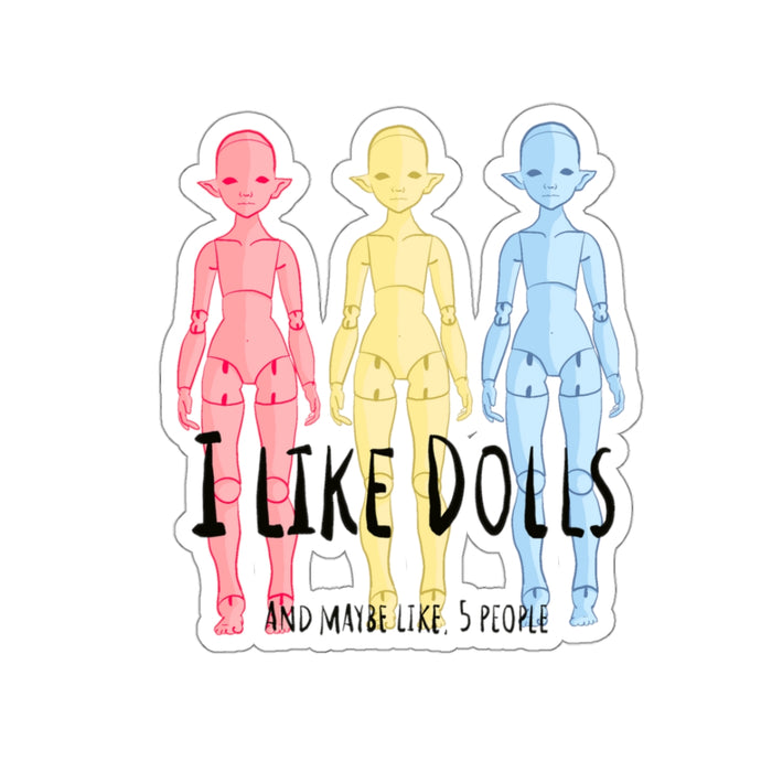 I like Dolls Sticker