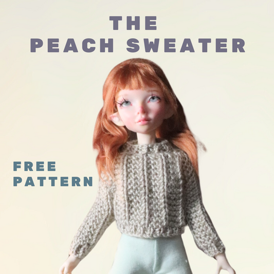 The Peach Oversized sweater FREE KNITTING PATTERN